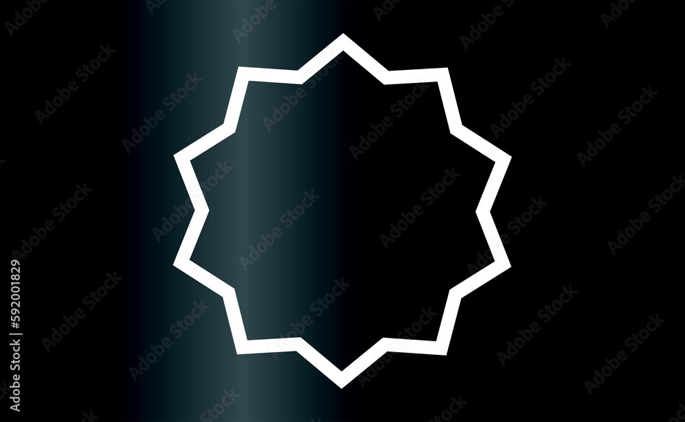 Geometric star shape Geometric star shape