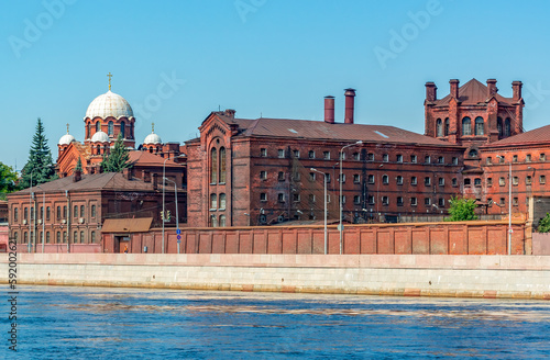 Kresty building (former famous prison) in Saint Petersburg, Russia