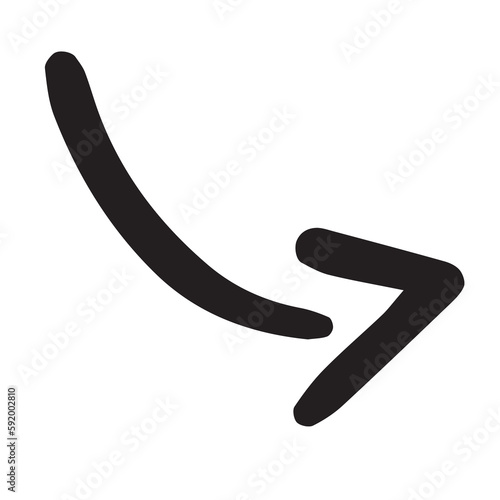 Digital image of arrow sign