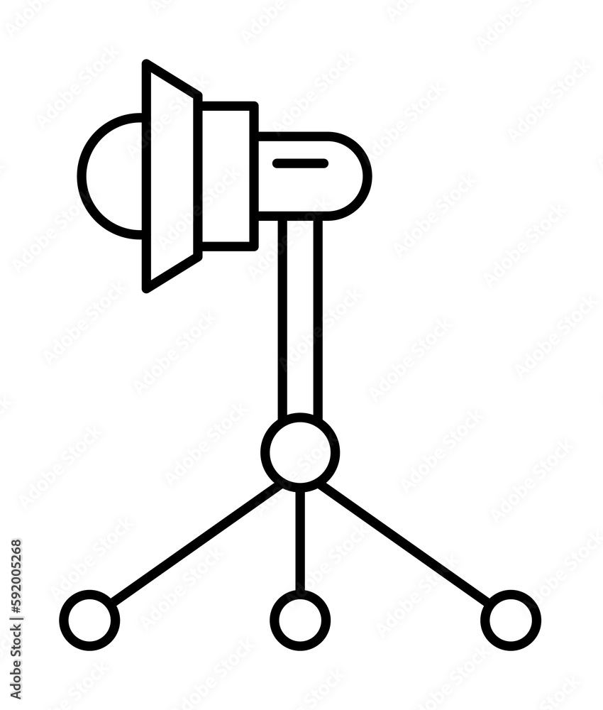Light, studio icon illustration on transparent background Light, studio icon illustration on transparent background