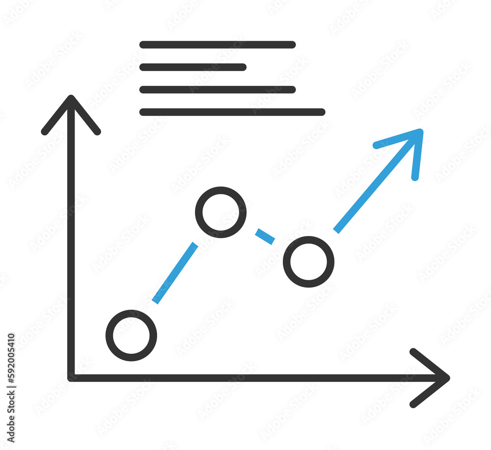 finance charts 2 colored line icon illustration on transparent background finance charts 2 colored line icon illustration on transparent background