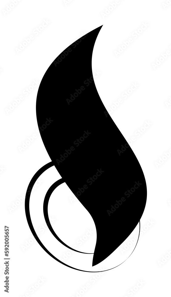 fire, flame isolated simple on white background icon illustration on transparent background fire, flame isolated simple on white background icon illustration on transparent background