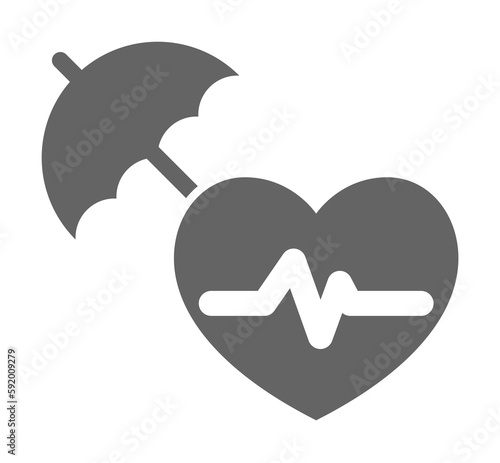 Insurance, death, insured person, life icon illustration on transparent background