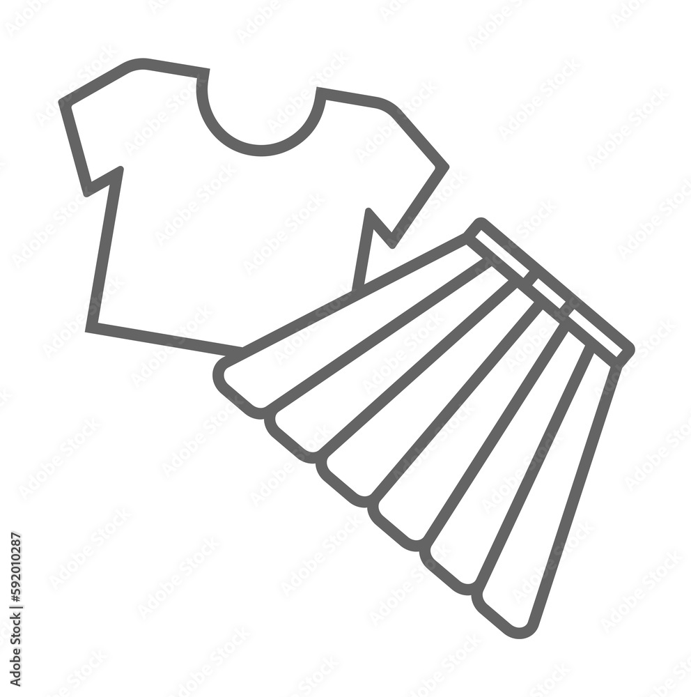 blouse and dress, mall icon illustration on transparent background blouse and dress, mall icon illustration on transparent background