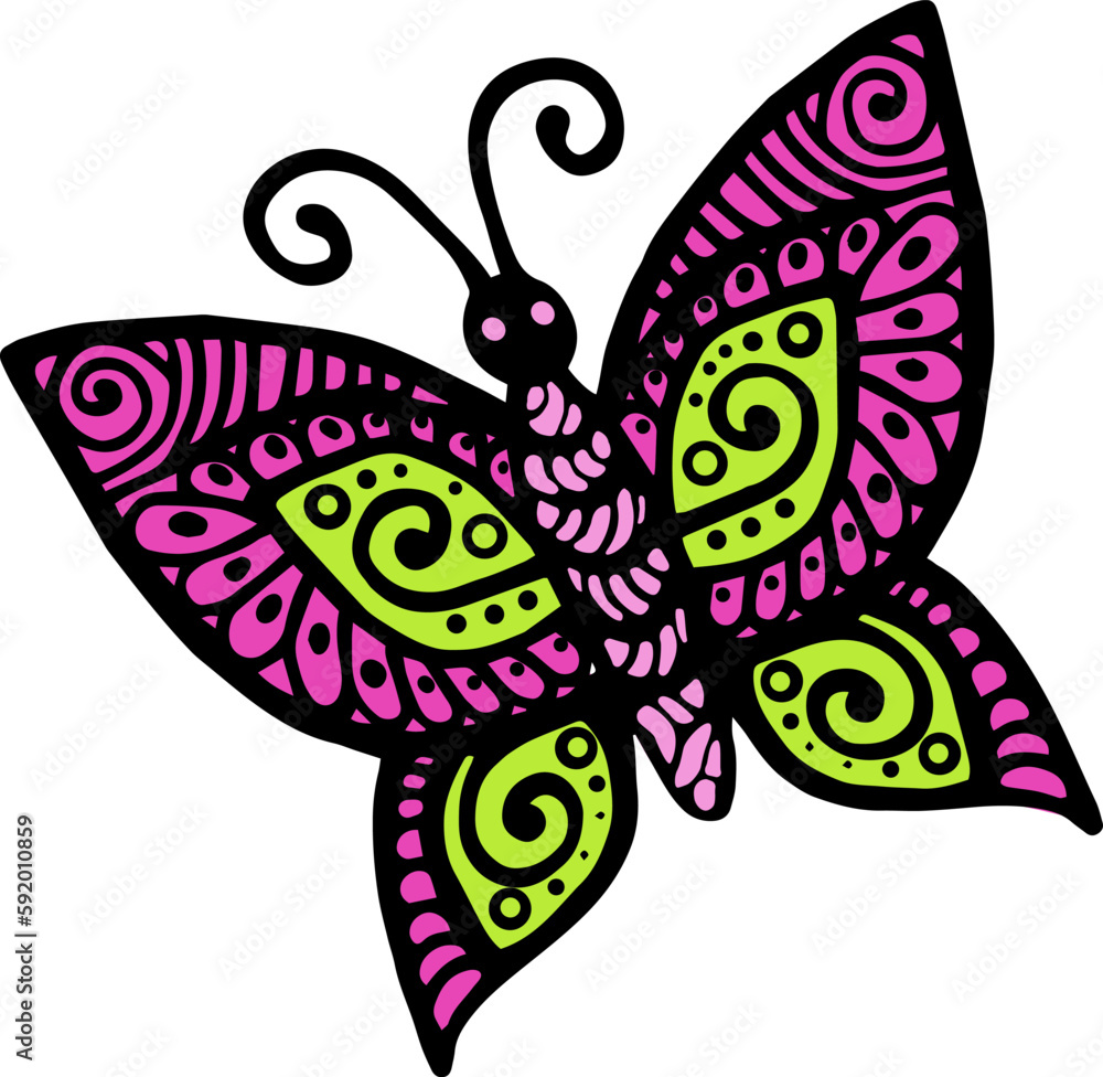 Vector illustration of a bright butterfly on a white background, vector butterfly, logo idea, coloring books, magazines, printing on clothes, advertising. Beautiful butterfly illustration. Vector illustration of a bright butterfly on a white background, vector butterfly, logo idea, coloring books, magazines, printing on clothes, advertising. Beautiful butterfly illustration.