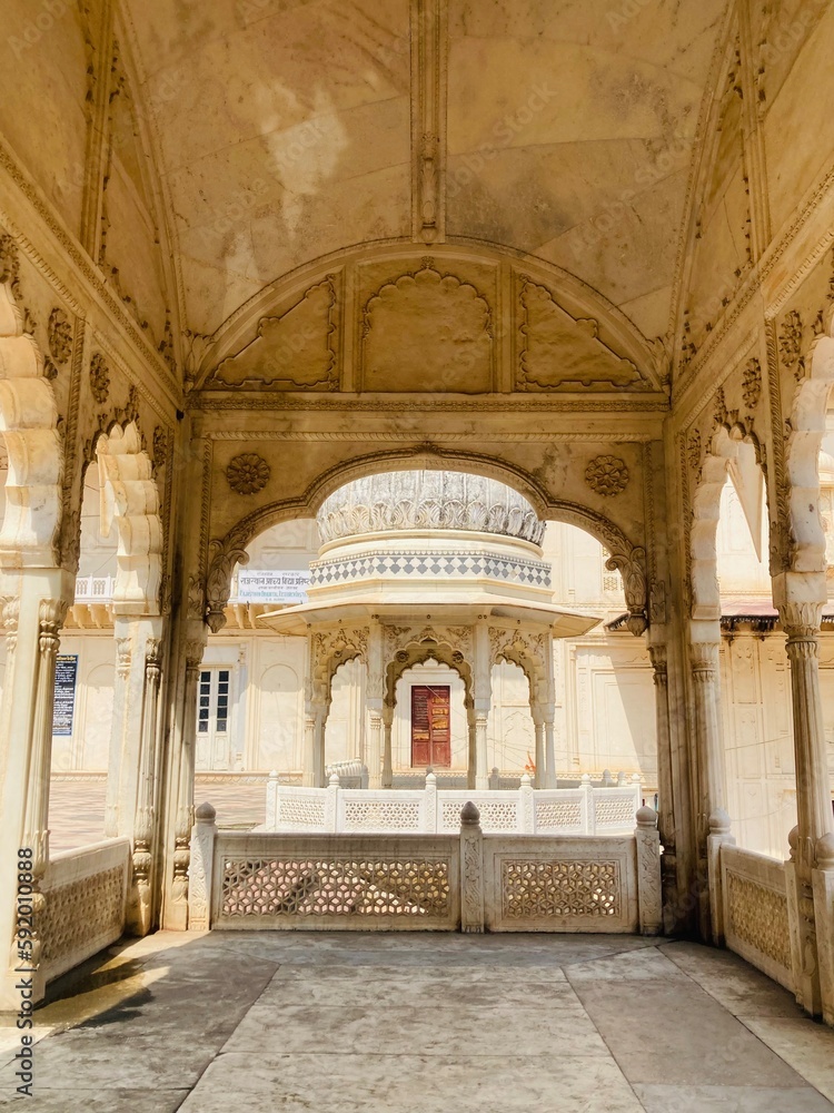 Alwar, Rajasthan 16 Jan 2023: City Palace of Alwar
