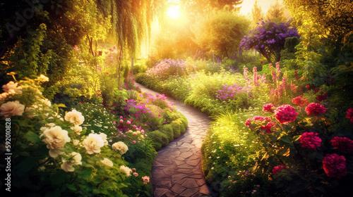 Enchanting Garden Oasis - generative ai