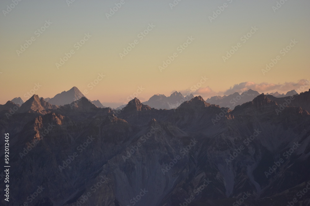 Bergpanorama Schweiz