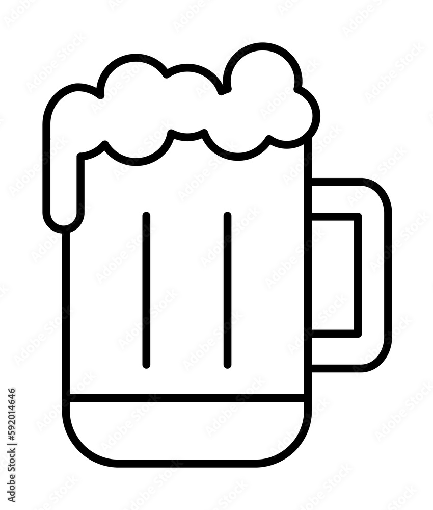 Beer, drink icon illustration on transparent background Beer, drink icon illustration on transparent background