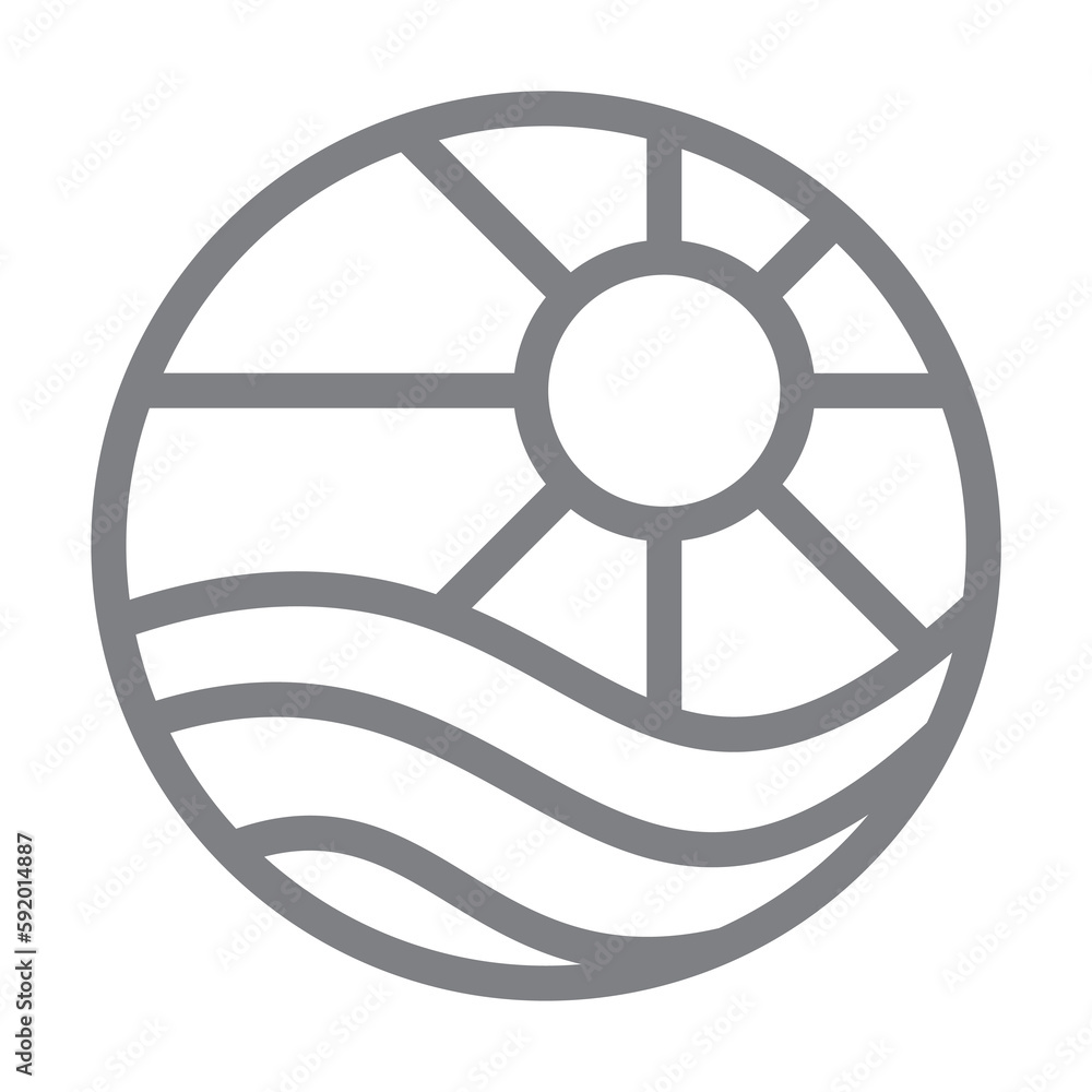 Sunny icon illustration on transparent background Sunny icon illustration on transparent background