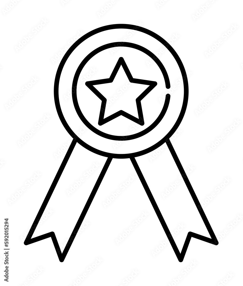 medal icon illustration on transparent background medal icon illustration on transparent background