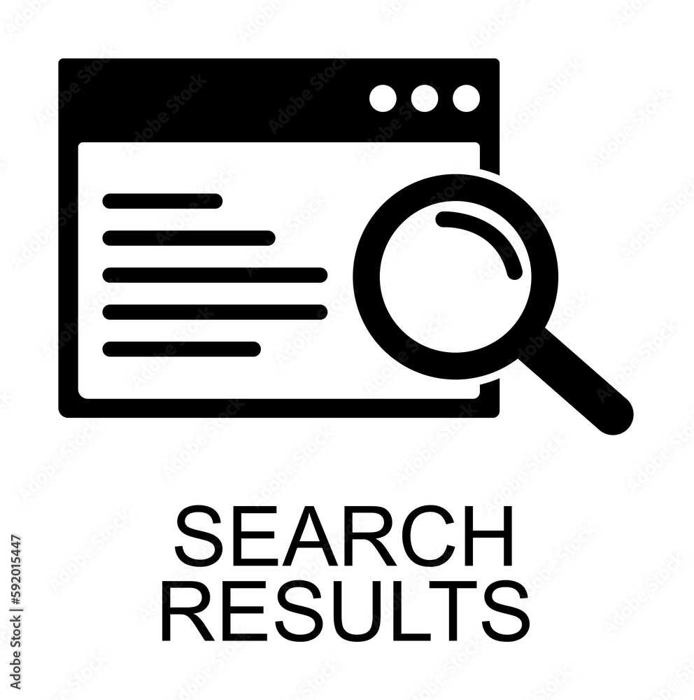 searching results icon illustration on transparent background searching results icon illustration on transparent background