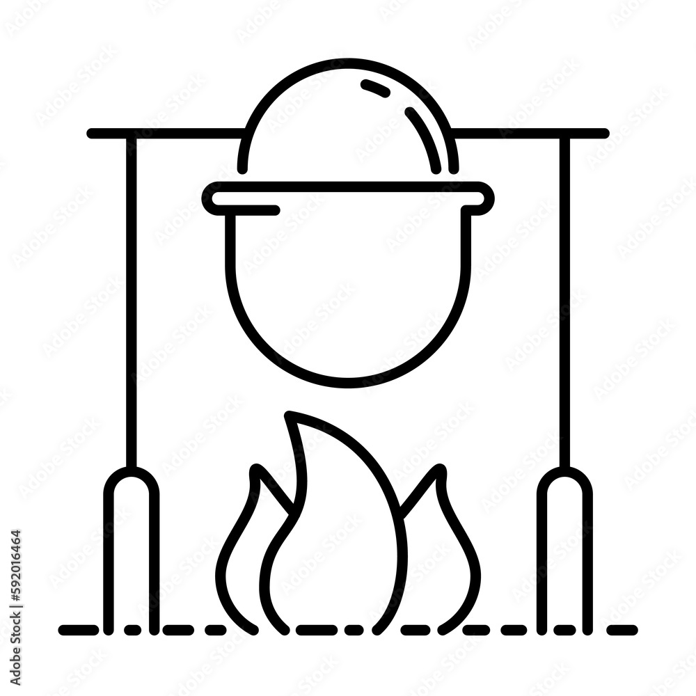 cauldron dusk style icon illustration on transparent background cauldron dusk style icon illustration on transparent background