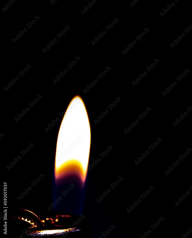 Lighter with burning flame Lighter with burning flame
