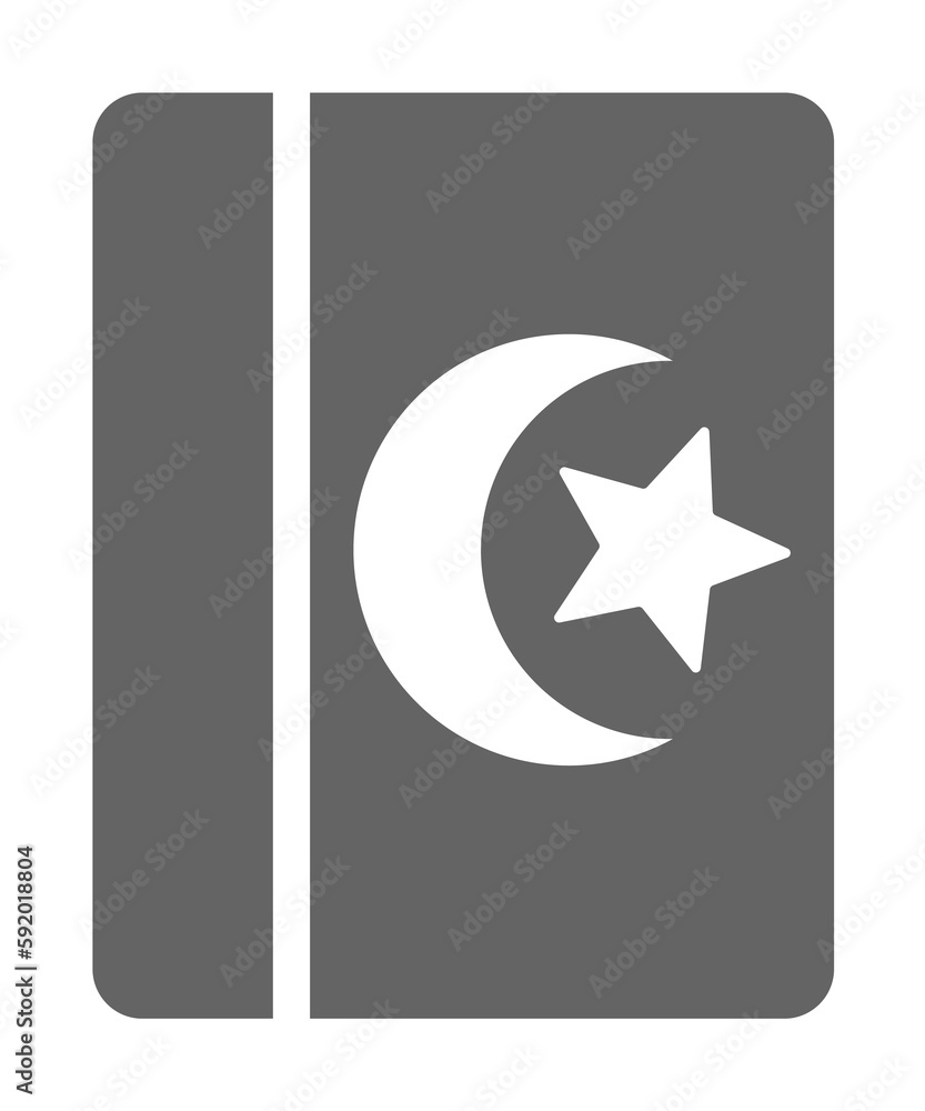 Quran, Koran icon illustration on transparent background Quran, Koran icon illustration on transparent background