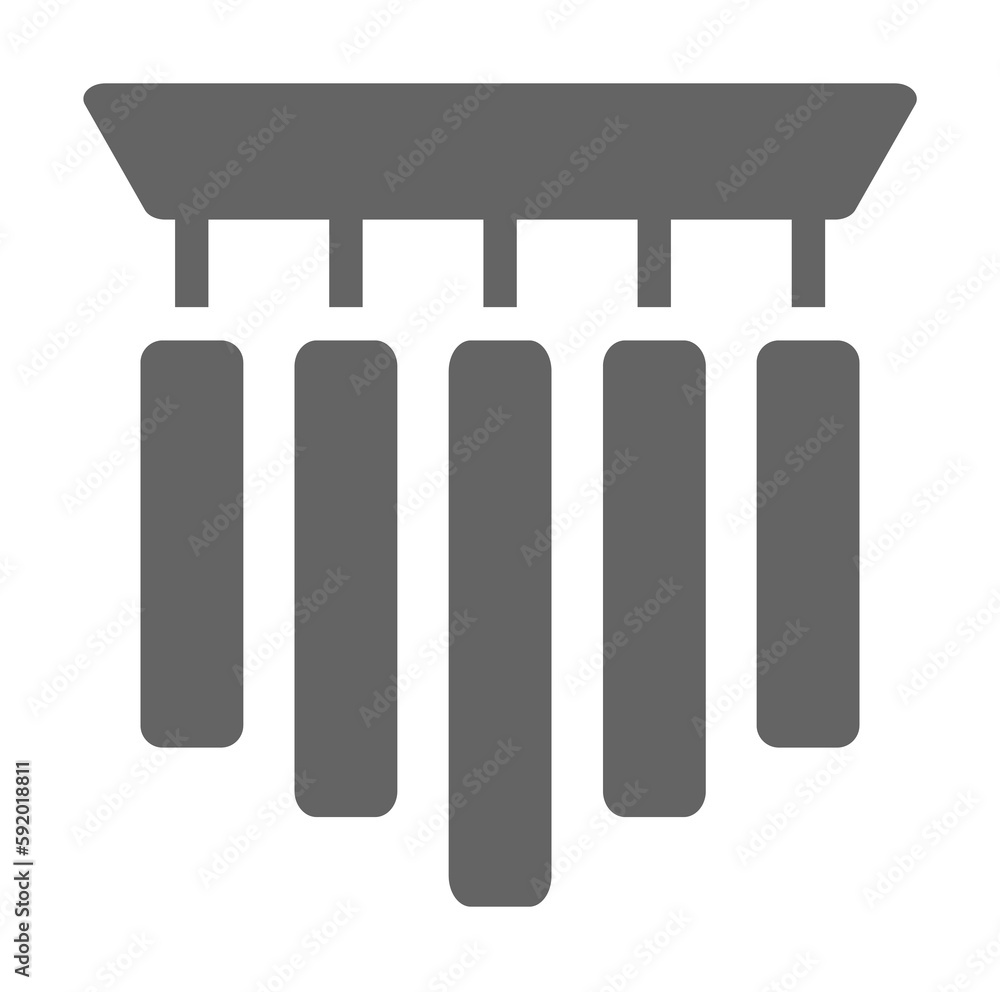 Chime icon illustration on transparent background Chime icon illustration on transparent background