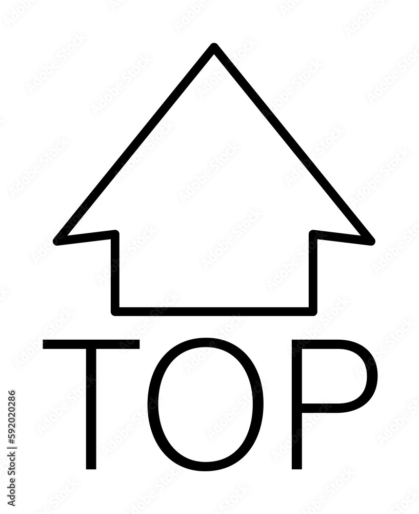 top arrow sign outline icon illustration on transparent background top arrow sign outline icon illustration on transparent background