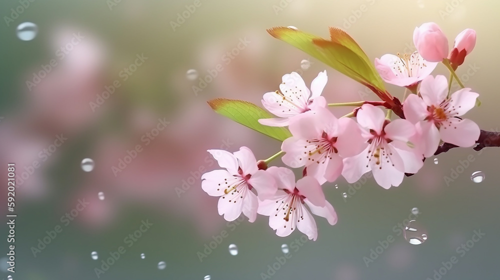 cherry blossom flower garden 