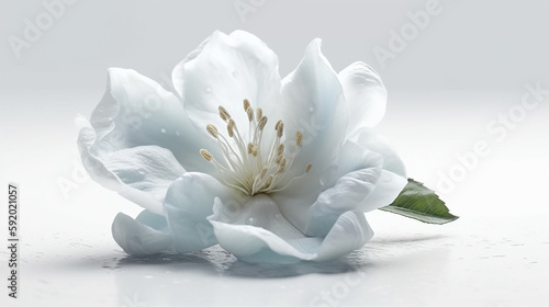 isolated flowers on white background nature