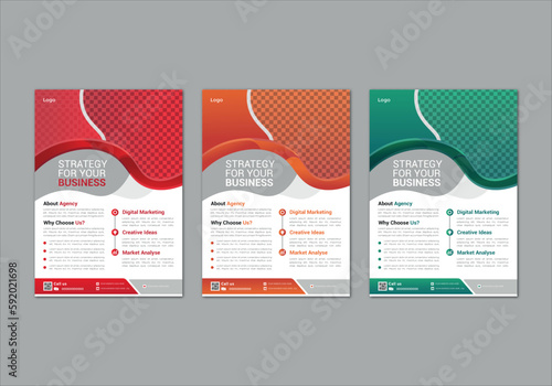 modern trend professional business flyer design corporate vector file 