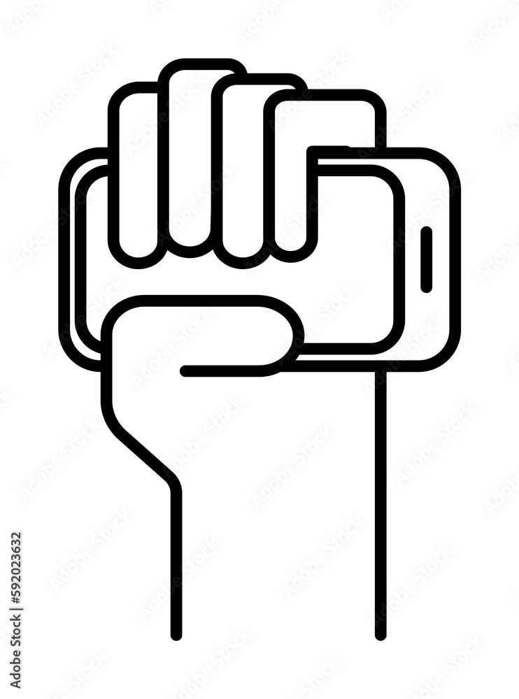 hand holds the phone icon illustration on transparent background hand holds the phone icon illustration on transparent background