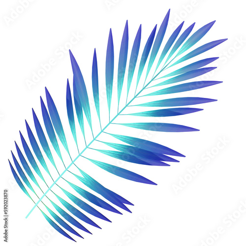Neon tropical leaves of palm trees and other plants. 
Ultraviolet pink, blue, turquoise.