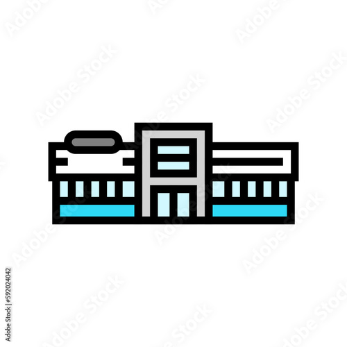 hypermarket shop color icon vector illustration
