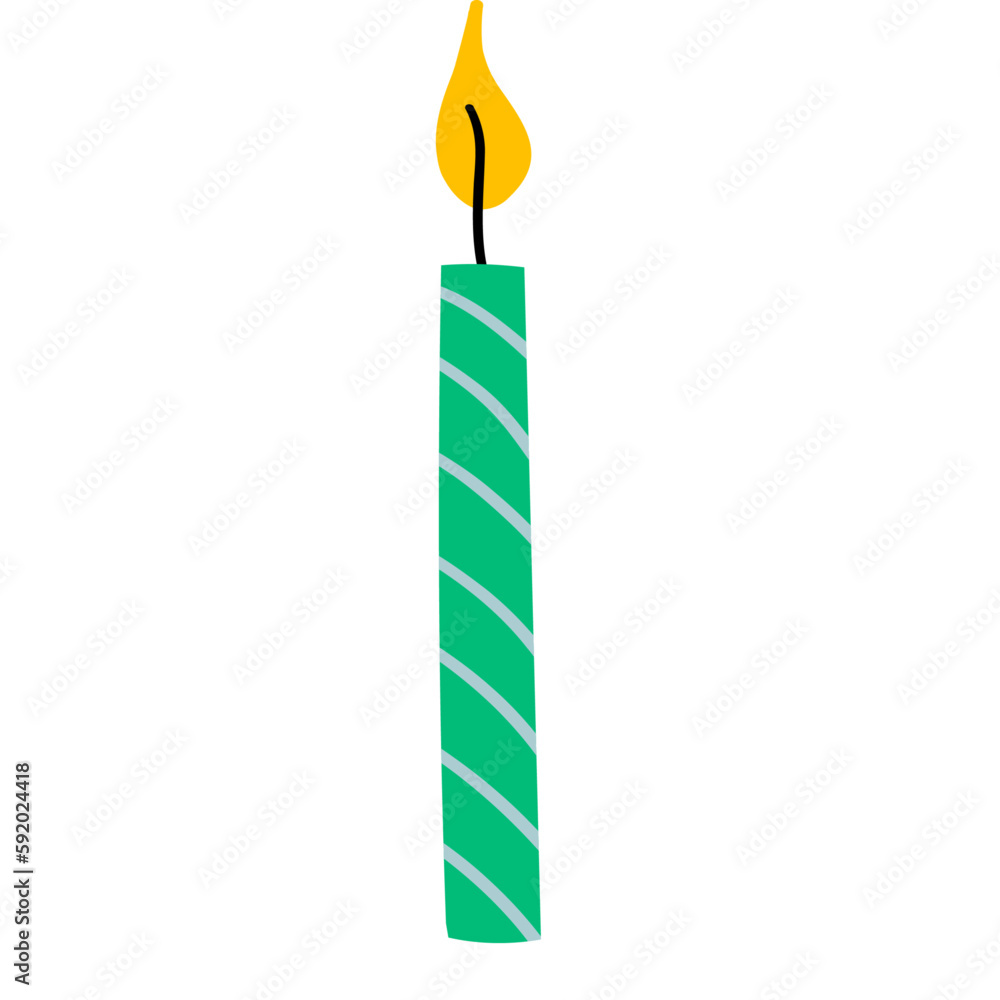 Lighted Candle Illustration Lighted Candle Illustration