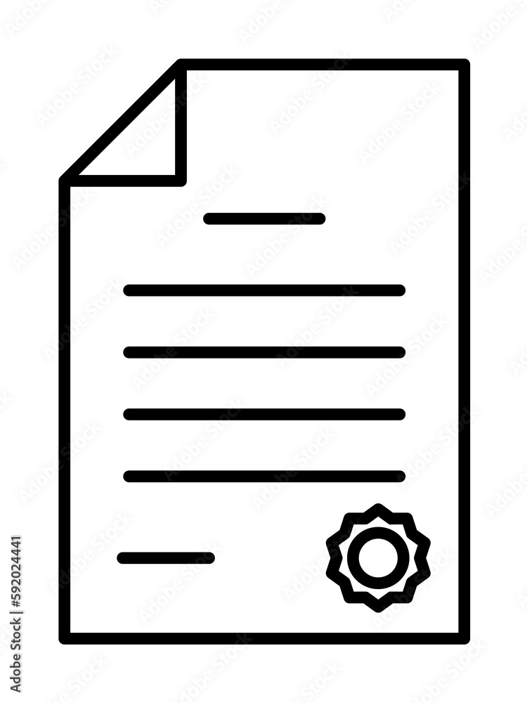 certificate icon illustration on transparent background certificate icon illustration on transparent background