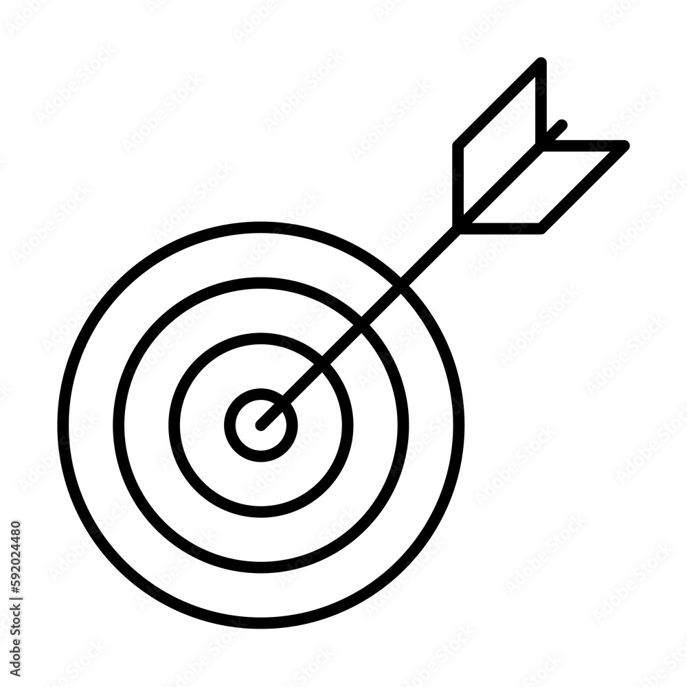 bow and target icon illustration on transparent background bow and target icon illustration on transparent background