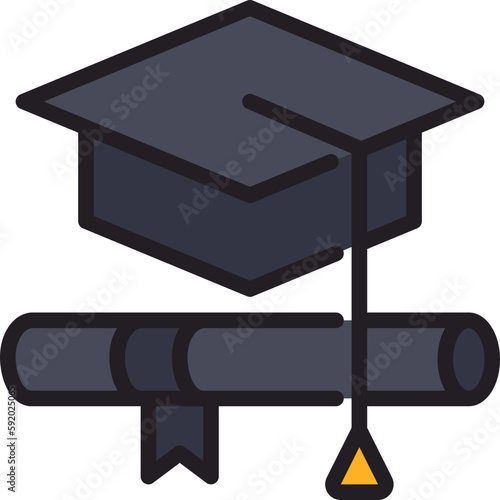 graduation hat icon