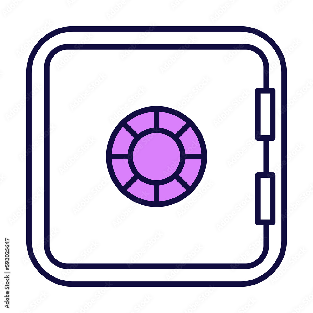 safe icon illustration on transparent background safe icon illustration on transparent background
