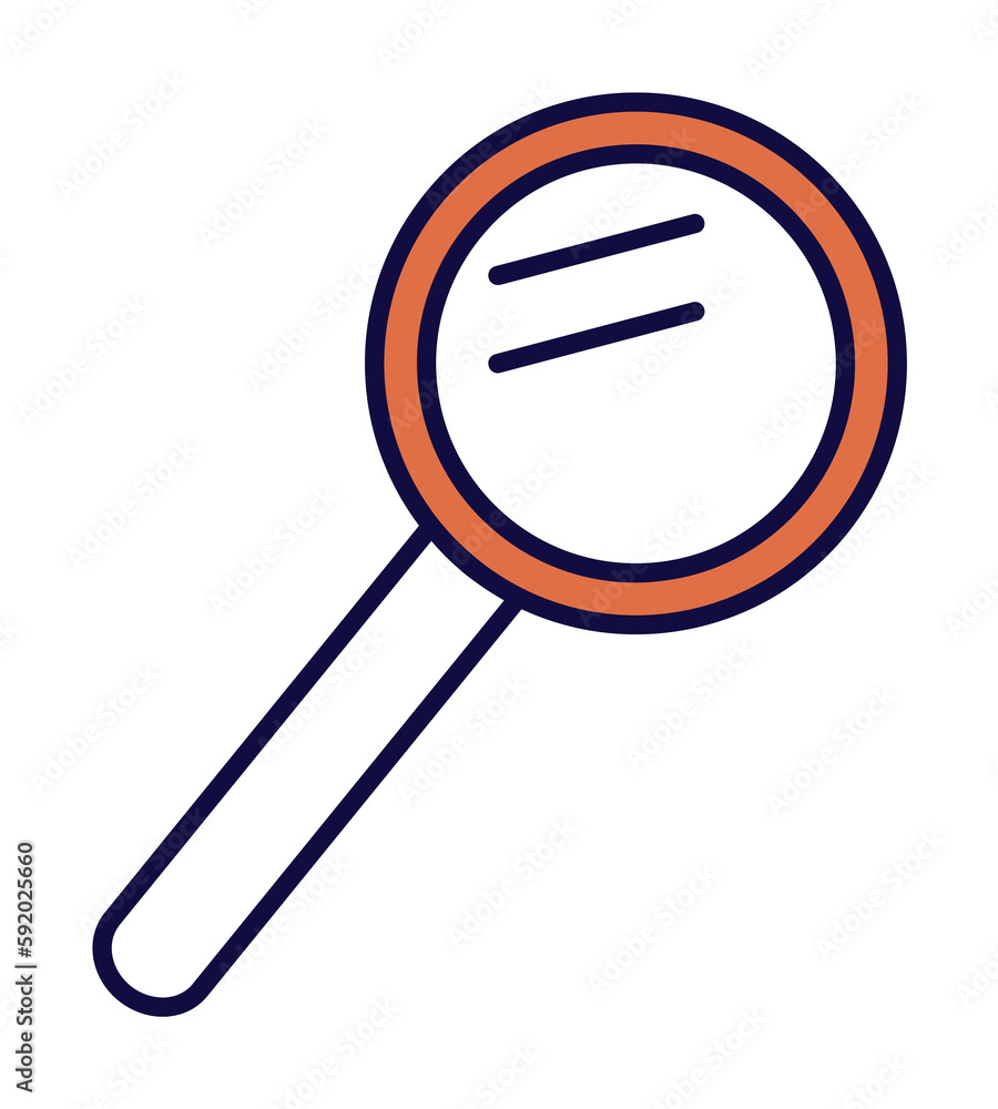 magnifier icon illustration on transparent background magnifier icon illustration on transparent background
