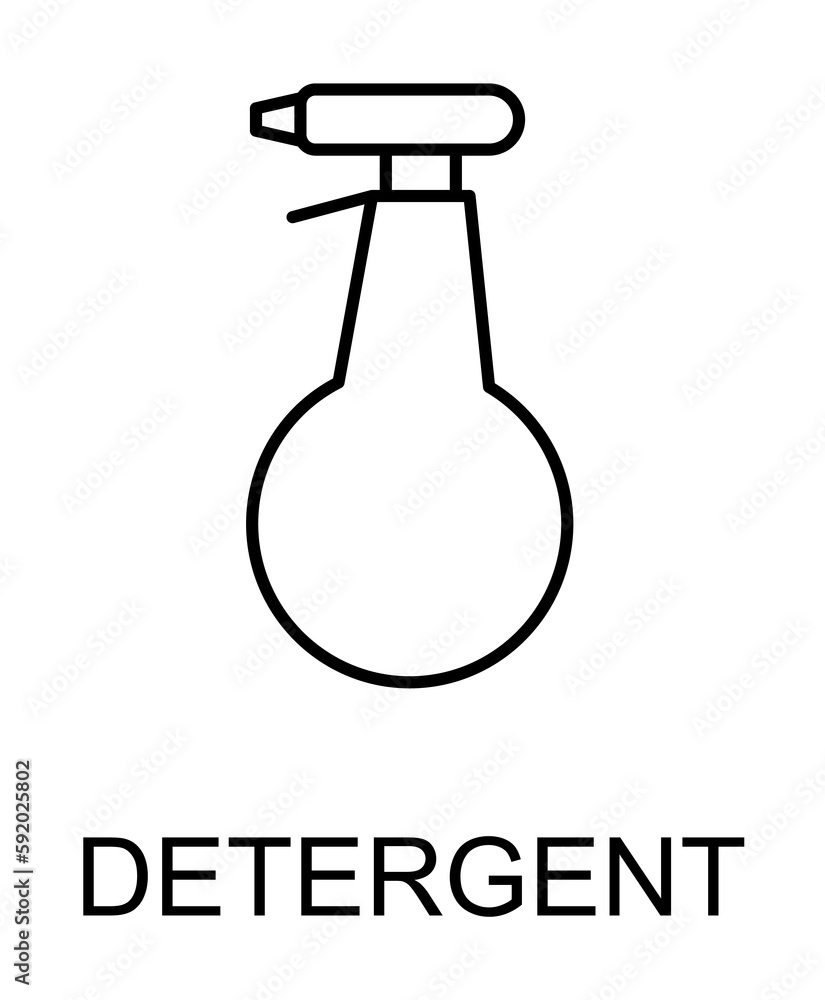 Obraz premium window detergent icon illustration on transparent background