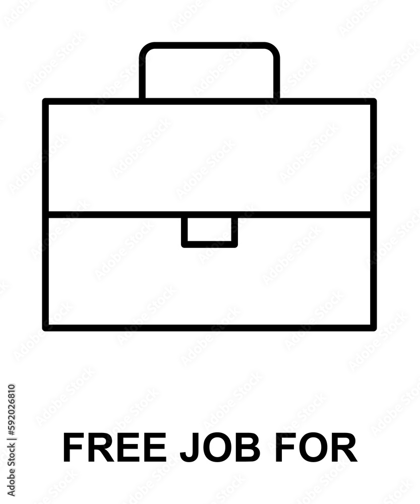 briefcase icon illustration on transparent background briefcase icon illustration on transparent background