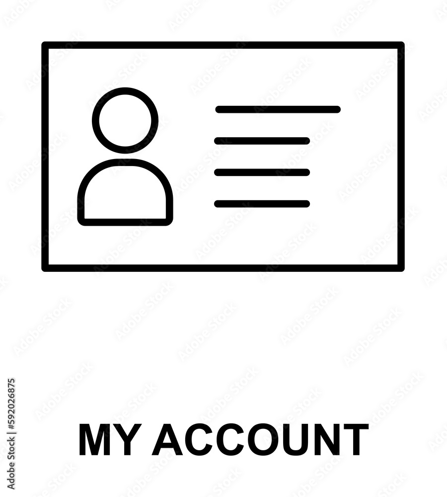 my account icon illustration on transparent background my account icon illustration on transparent background
