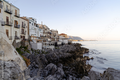 View of Cefalù in Sicily (ID: 592026871)