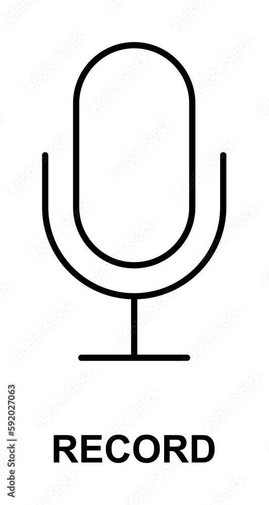 record sign icon illustration on transparent background record sign icon illustration on transparent background