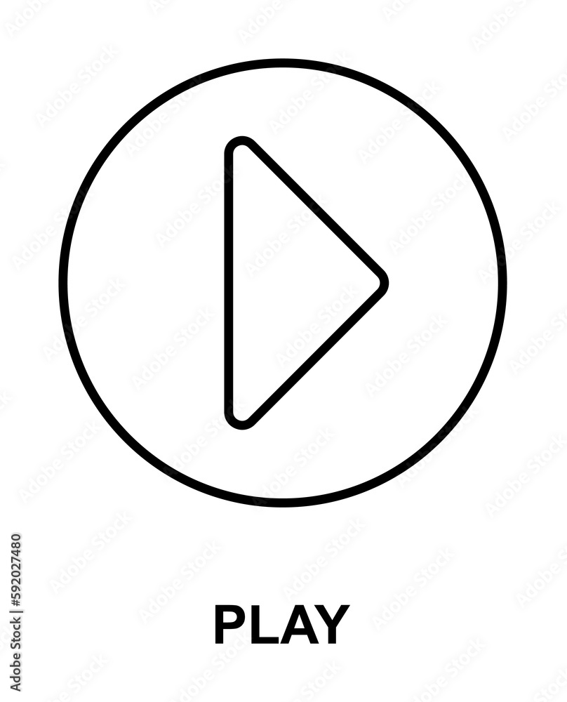 play sign icon illustration on transparent background play sign icon illustration on transparent background