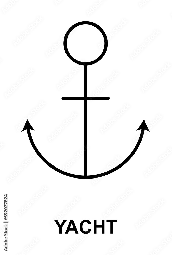 anchor icon illustration on transparent background anchor icon illustration on transparent background