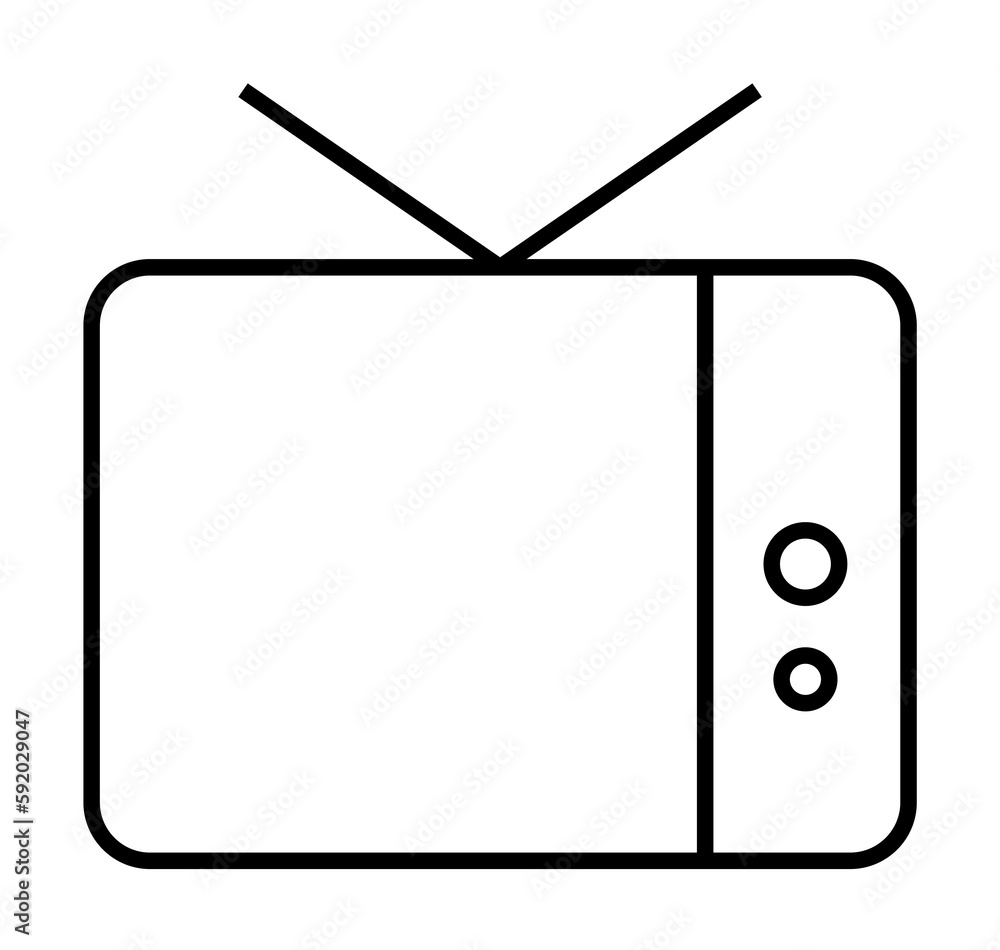 tv icon illustration on transparent background tv icon illustration on transparent background