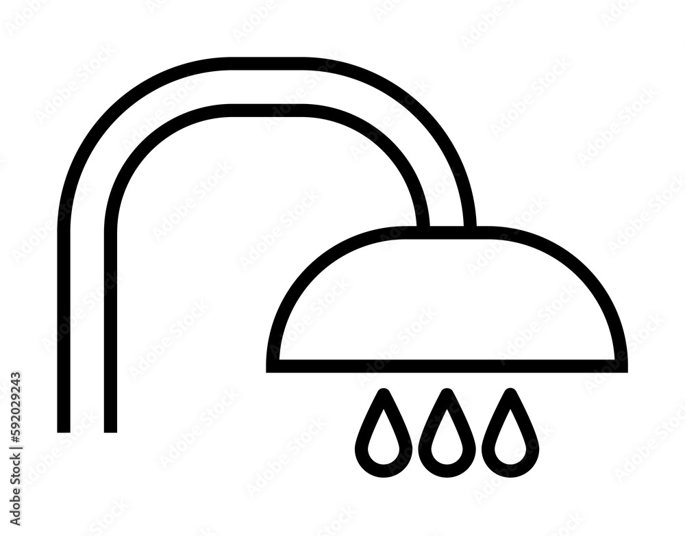 shower icon illustration on transparent background shower icon illustration on transparent background