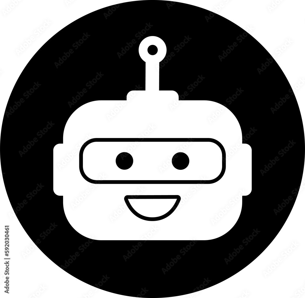 Chat Bot logo design concept. Virtual smart assistant Bot icon. Robot head. Customer support service Chat Bot. Flat illustration Chat Bot logo design concept. Virtual smart assistant Bot icon. Robot head. Customer support service Chat Bot. Flat illustration