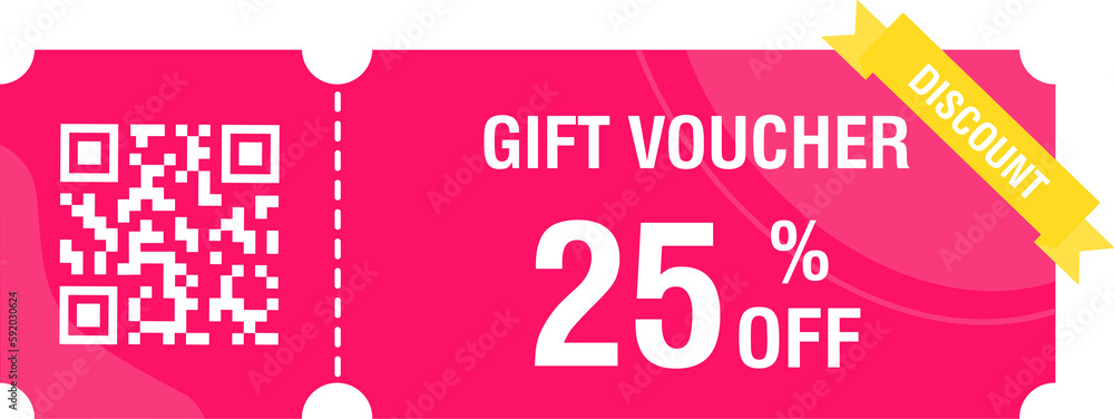 Discount coupon icon. Pink signs of ticket with 25 percent sign. Coupons, discount coupon, gift voucher. Money-saving shopping concept flat illustration
Discount coupon icon. Pink signs of ticket with 25 percent sign. Coupons, discount coupon, gift voucher. Money-saving shopping concept flat illustration