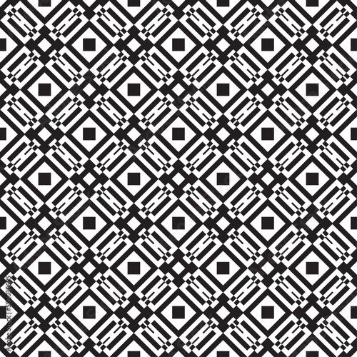 Vector seamless models. Modern stylish texture. Composition from regularly repeating geometrical element. Monochrome, simple. Vector illustrations.