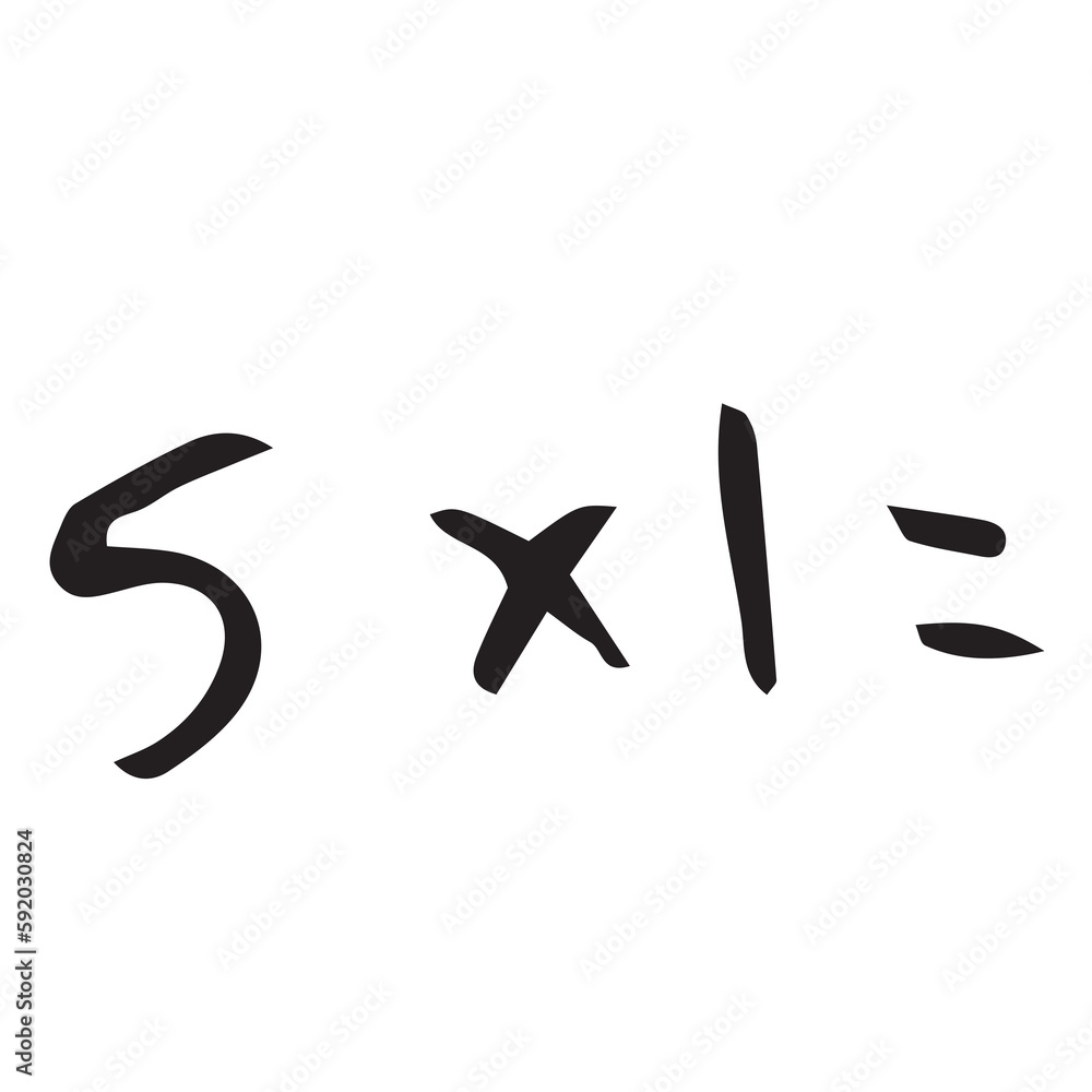 Numbers multiplication over white background Numbers multiplication over white background