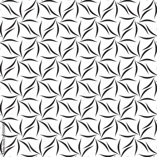 Vector seamless models. Modern stylish texture. Composition from regularly repeating geometrical element. Monochrome, simple. Vector illustrations.