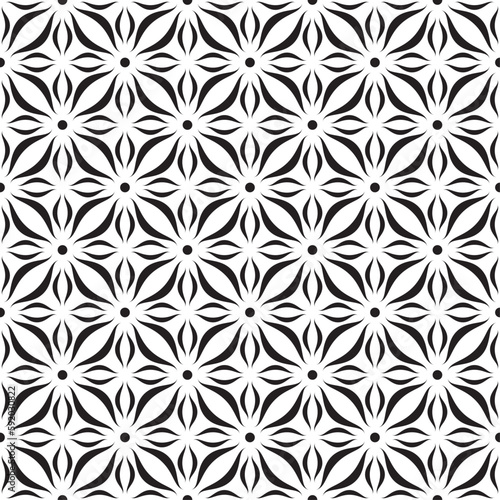 Vector seamless models. Modern stylish texture. Composition from regularly repeating geometrical element. Monochrome, simple. Vector illustrations.