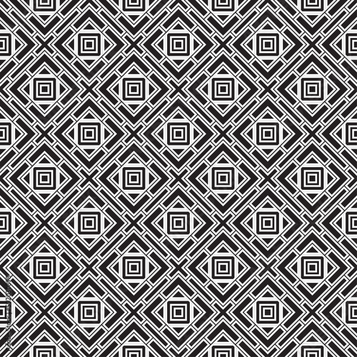 Vector seamless models. Modern stylish texture. Composition from regularly repeating geometrical element. Monochrome, simple. Vector illustrations.