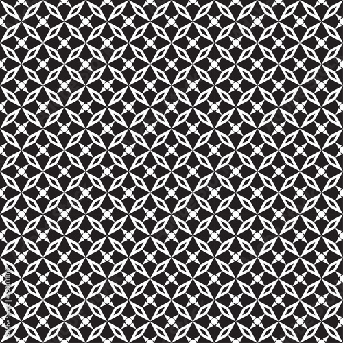 Vector seamless models. Modern stylish texture. Composition from regularly repeating geometrical element. Monochrome, simple. Vector illustrations.